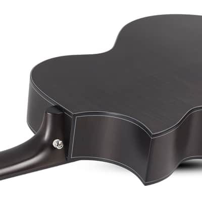 Schecter Orleans Stage-7 Acoustic Electric Guitar. Satin See Thru Black image 12