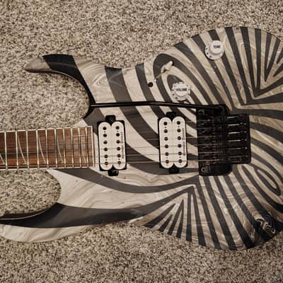 Ibanez RGD320Z 2000's - Custom Black and White Swirl Seymour Duncan Black Winter image 6