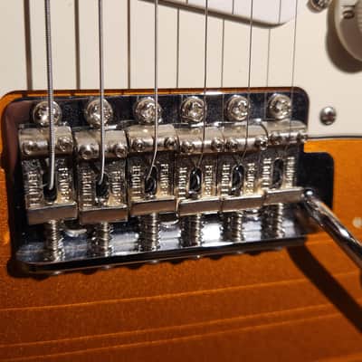 Stratocaster Fender Deluxe Neck, Fender Locking Tuners, Custom Shop ‘63 Pick Ups, MJT Candy Tangerine Body-Hard Case! image 6
