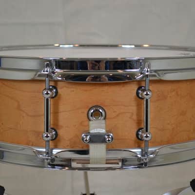Vaughncraft 14x5" Solid Birdseye Maple Shell Snare Drum image 2