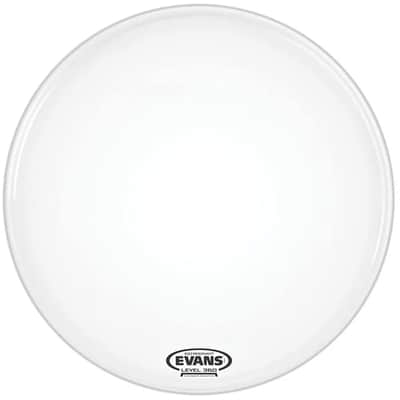 Evans BD24RSW-NP EQ3 Resonant Smooth White Bass Drum Head with No Port - 24"