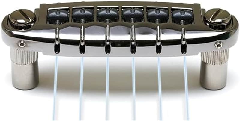 Graph Tech BLACK Nickel GHOST Piezo Wraparound Bridge NVW ResoMax imagen 1