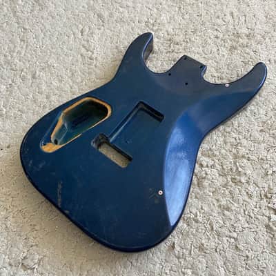 Blue HSH Basswood Solid Guitar Body DIY Project image 7