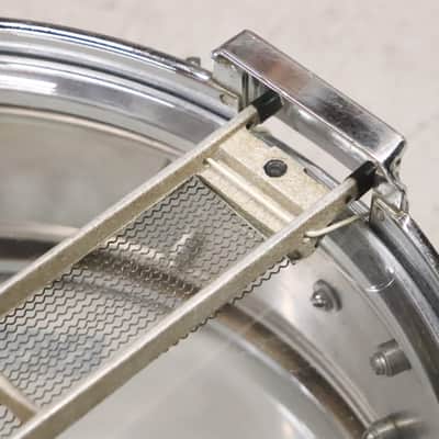 Rogers "7-Line" Dyna-Sonic 5x14" Brass Snare Drum "Beavertail" Lugs Vintage 1960's image 14