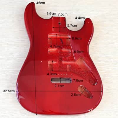 Electric Guitar Body Poplar Wood Electric Guitar Barrel Replacement For DIY Electric Guitar,More Color Optional,price include the import duty for US buyer image 13