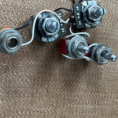 1980 set Fender Lead I II guitar pots harness switches image 2