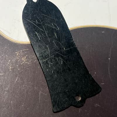 Gibson Vintage Gibson NOS Les Paul Custom Truss Rod Cover • 1950s–Early 1960s • Black • Rare Long Version 1950s image 5