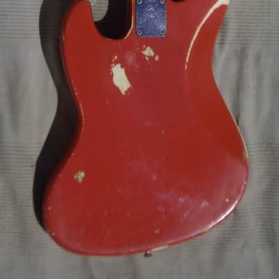 Fender Jazz Bass 1966 - Fiesta Red Matching Headstock image 19