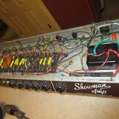Fender Showman 15 6G14-A 100-Watt 1x15" Piggyback Guitar Amp 1961 - 1963 - Blonde image 13