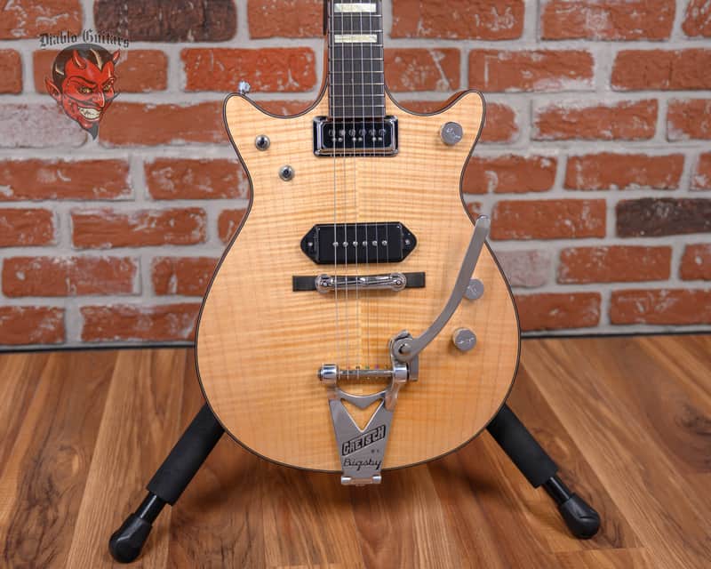 Gretsch USA Custom Shop G6128-CS True Timbre Series Madrigal Masterbuilt Flame Maple Top Natural 2025 w/OHSC image 1