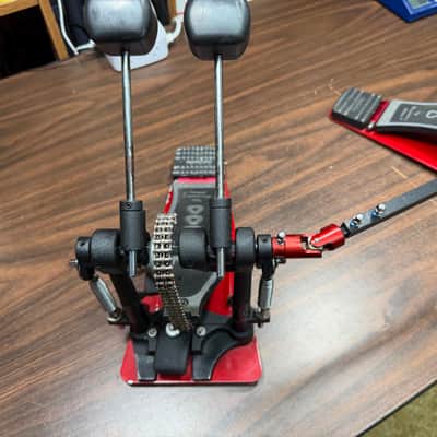 DW Drum Workshop 5000 Double Chain Double Bass Drum Pedal w/DW Drum Key image 5
