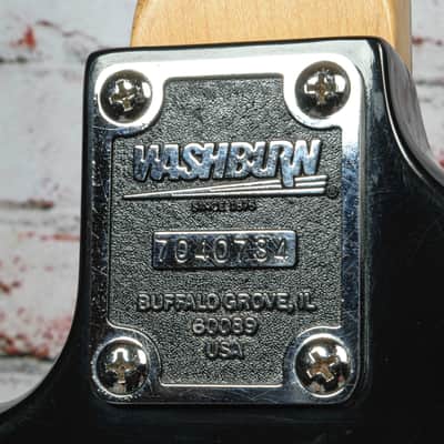 ISS88765-ST Washburn - 1990's G-2V Electric Guitar - Black - x0734 - USED image 18
