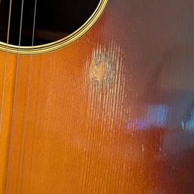 1982 Daion B55E Acoustic Electric Dreadnought Guitar Rare Model MIJ Sunburst image 6