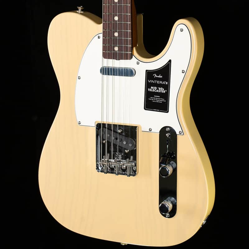 Fender Vintera III Mid '60s Telecaster, Rosewood Fingerboard, Vintage Blonde (253) image 1
