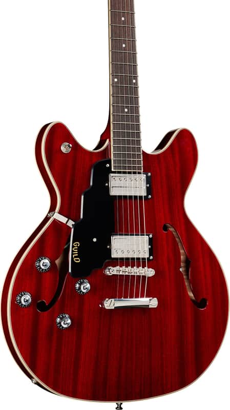 Guild Starfire I DC Left-Handed Semi-Hollow Electric Guitar, Rosewood Fingerboard, Cherry Red image 1