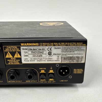 Markbass Little Mark Tube 800 800W Tube Bass Amp Head Tested Heavy Wear READ image 15