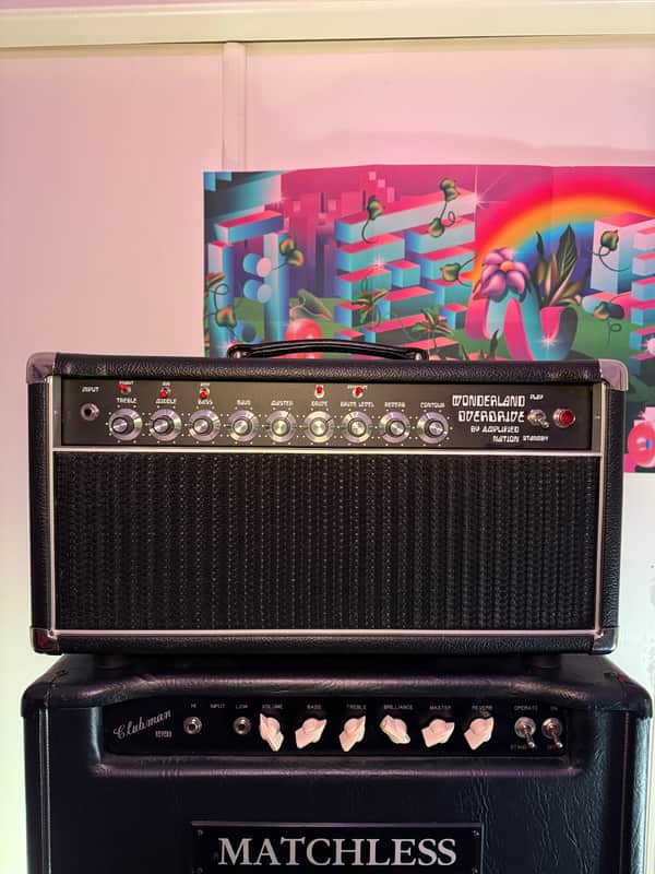 2022 Amplified Nation Wonderland Overdrive v2 22w 6V6 Amplifier Buckskin Suede w/ Vox image 1