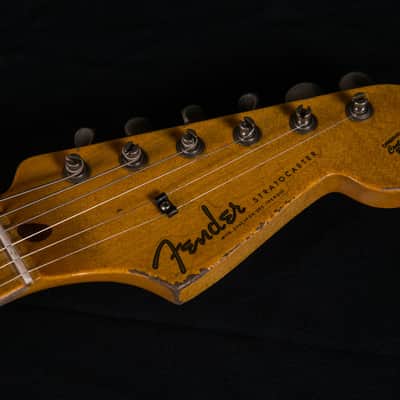 Fender Custom Shop Masterbuilt Kyle McMillin 1958 Stratocaster Journeyman Relic Aged White Blonde 2023 -Mint image 13