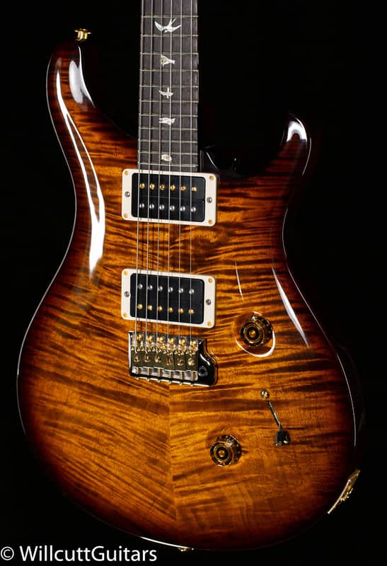 2021 PRS Custom 24 Black Gold Wrap 10 Top (294) image 1