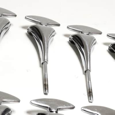 (8) Sonor Bass Drum Tension Rods & Claws, Original Washers - 1960s Teardrop Era / INSPECTED & TESTED image 1