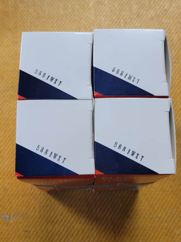 Sovtek 5881WXT Matched Quad (4) New Guitar Amp Power Tubes image 1