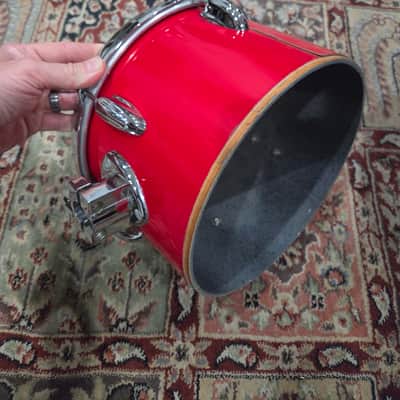 1980s Slingerland Spirit 4000 8 Piece Drum Shell Pack - Red Gloss 8/10/12/13/14/15/16/22 (C021-4) image 15