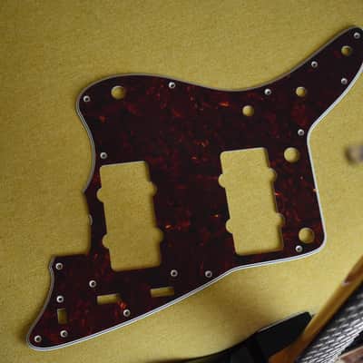 2021 Fender Japan Heritage 60’s Jazzmaster 3-Tone Sunburst Nitro Lacquer, w/Paperwork, Gold Anodised Guard, MIJ, Offset, JDM image 19