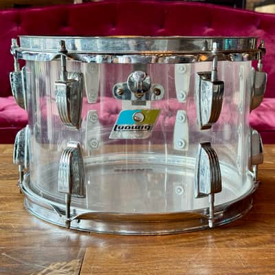 1970s Ludwig Vistalite Big Beat Drum Set w/ Snare Drum - Clear image 4