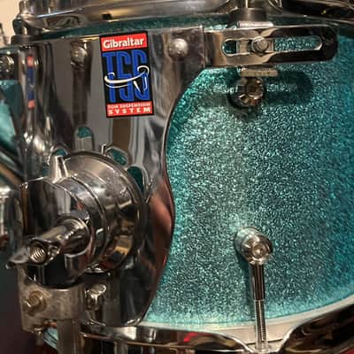 Ellis Drum Co. Blue Sparkle Custom 2013 - Turquoise Sparkle image 5