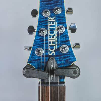 2014 Schecter USA Custom Shop Hollywood Classic Black Ocean HH SuperRock #14-09014 image 4