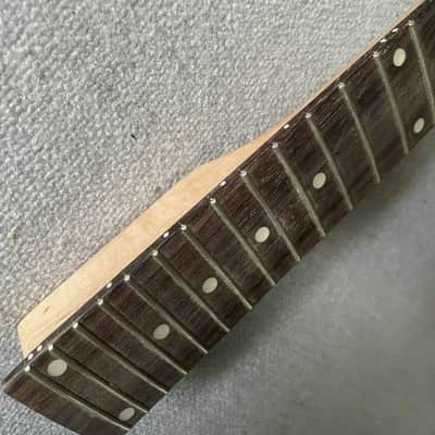 Black Maple Electric Guitar Neck, Rosewood Fingerboard 24 Frets image 10