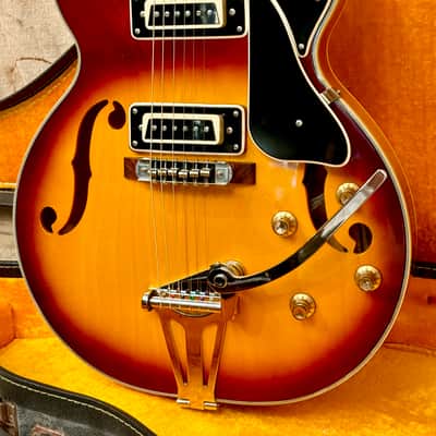 Univox Custom 335 Semi-Hollowbody ~1969 - Sunburst image 7