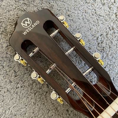 38 Inch Parlor Style Acoustic Guitar, Spruce Top Body, Mahogany Neck image 12