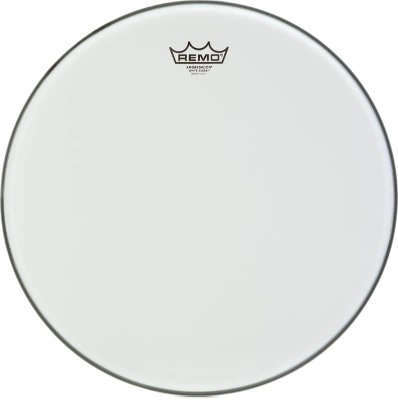 Remo Ambassador White Suede Drumhead - 16 inch (3-pack) Bundle image 1
