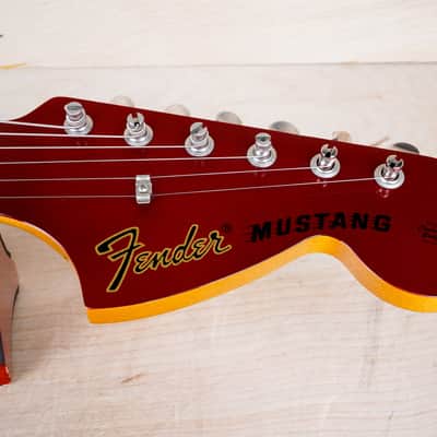 Fender MG-69 Mustang Reissue MIJ 2010 Candy Apple Red w/ Matching Headstock Japan w/ Bag image 3