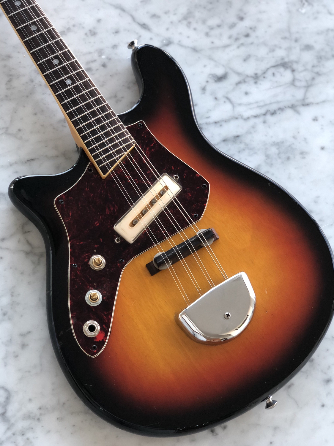 Ultra Rare 1960's Kent Electric Mandolin Lefty Left Handed Vintage