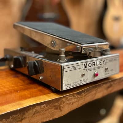 Vintage Morley PFW Power Fuzz Wah Pedal for Electric Guitar & Bass Silver w Power imagen 18