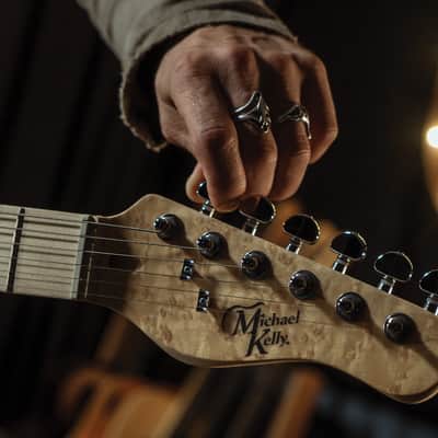 Michael Kelly Triple 50 Gloss Black Electric Guitar Gloss Back Electric Guitar MKT5SGBMRO image 4