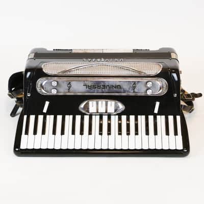 1950s Universal Electric Accordion Rare Stereo Model Vintage with Original Case Made in Italy image 5
