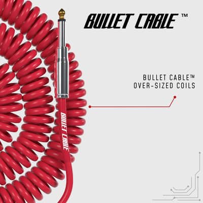 Bullet Cable 30′ Silent Red Coil Cable image 3