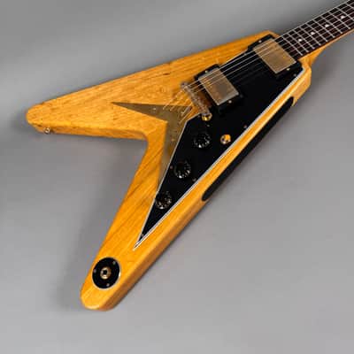 2022 Gibson ‘58 Korina Flying V (Black Pickguard) image 11