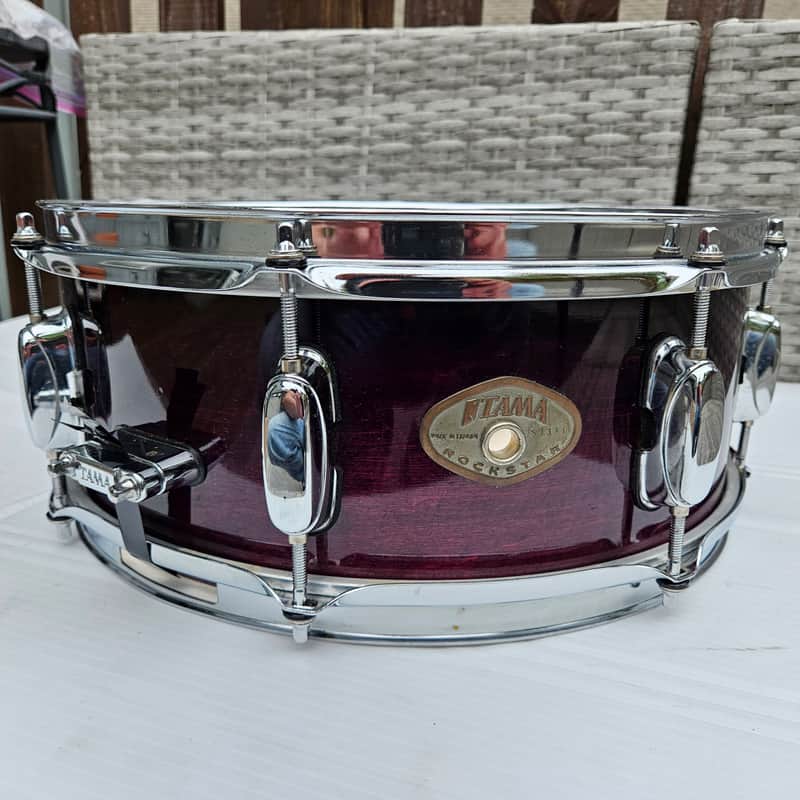 Tama Rockstar 90s - Purple Burst Snare Drum 14x5 image 1