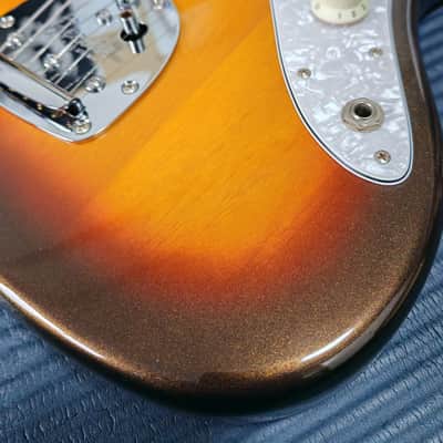 *RARE* 2021 Fender Japan Hybrid II Jazzmaster 75th anniversary - Limited Edition Sparkle Metallic 3-Color Sunburst M3TS - Full Set MIJ image 2