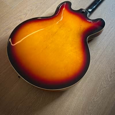 1997 Epiphone Rivoli VC Vintage Sunburst Made in Korea Peerless factory image 3