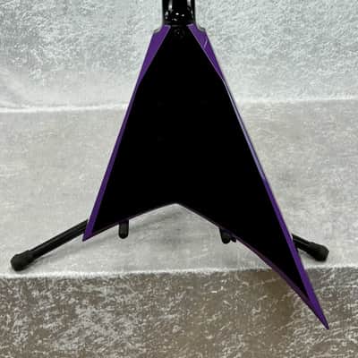 USA JACKSON CUSTOM SHOP RHOADS RR1 GUITAR | BLACK / DOOM PURPLE BEVELS image 6