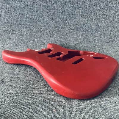 Red Basswood Guitar Strat Style Body with Mapl Neck, Rosewood Fingerboard image 9