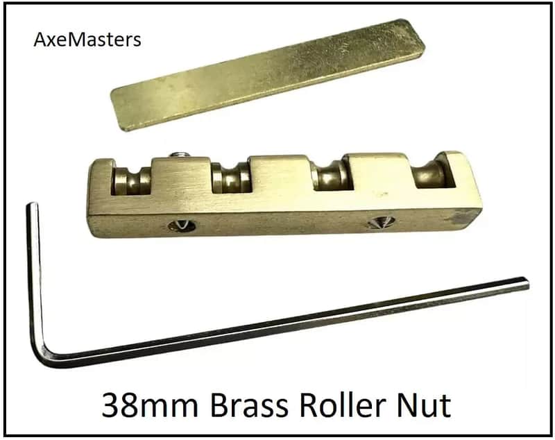 AxeMasters HEIGHT ADJUSTABLE Brass Roller Nut handmade for YAMAHA
