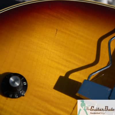 1976 Greco S55 (S50 N60) (ES-175)  - Vintage Sunburst - Made in Japan - Pro Set Up w Perfect Frets/Action/Intonation! - image 10