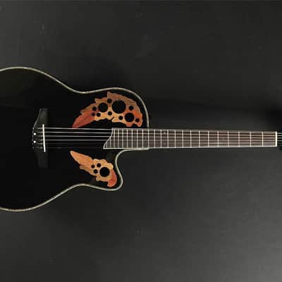 Ovation Celebrity Deluxe CC44-5 Acoustic-electric Guitar - Black (298) image 8