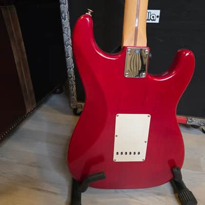 Fender Stratocaster Highway One USA LH Left Hand 2004 - Crimson Red Transparent Nitro Finish American Strat image 12